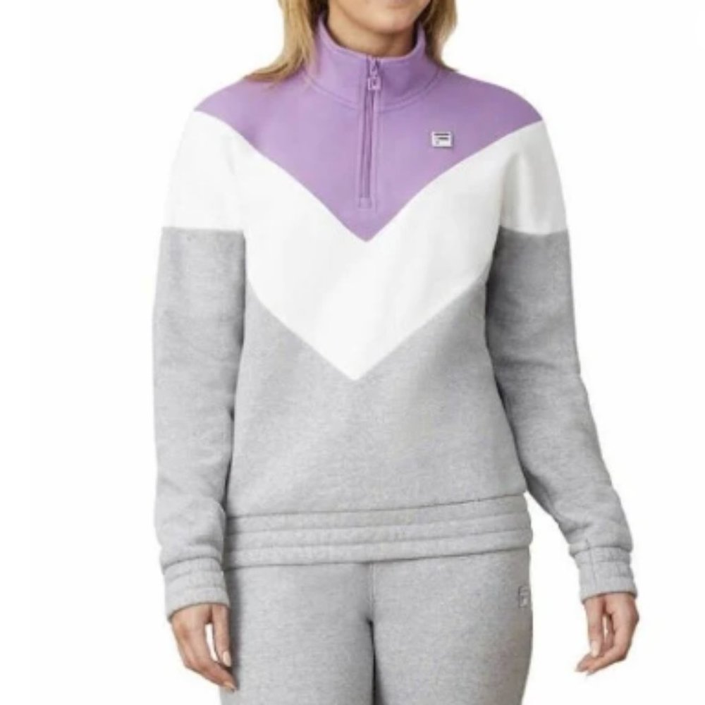 Fila Women's 1/4 Zip Pullover Sweater size L